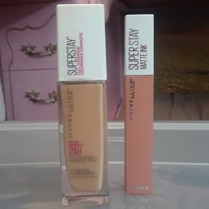 Maybelline Superstay Foundation & Lipstick